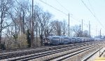  NJ Transit Train # 7628 Approaches Linden Station